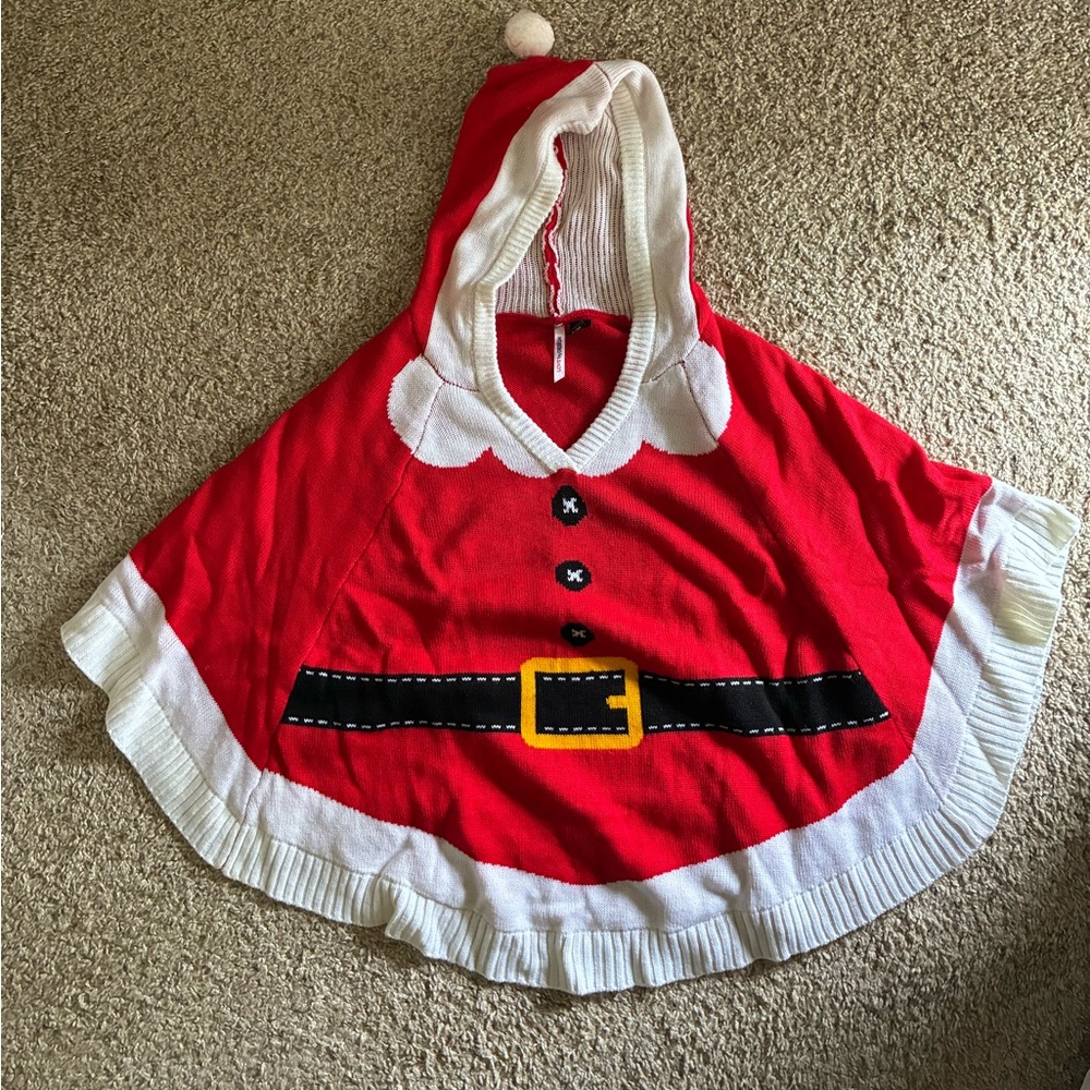 Ugly Christmas Sweater/Shawl Hooded